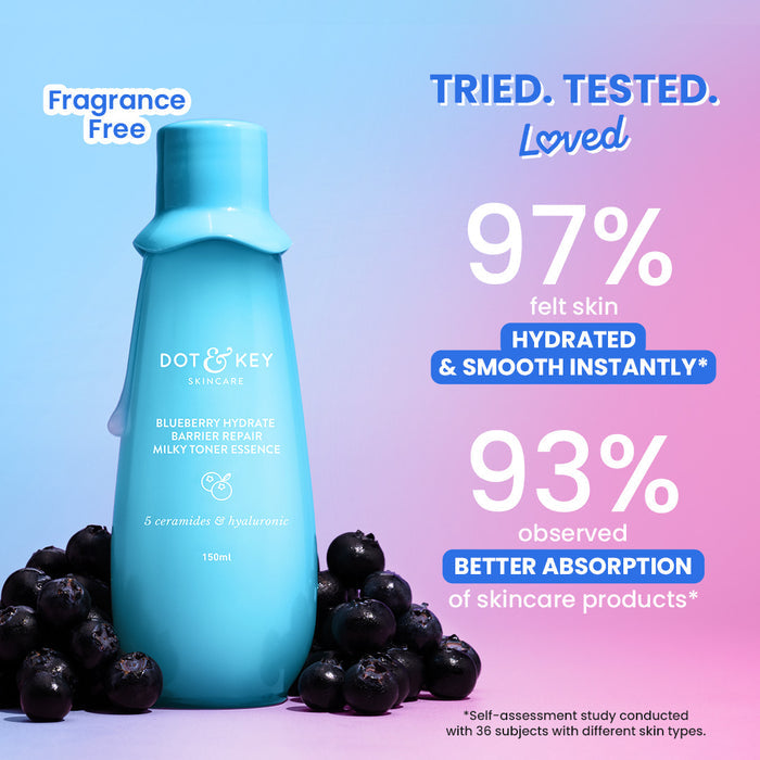 Dot & Key Blueberry Hydrate Barrier Repair Milk Face Toner (150ml)