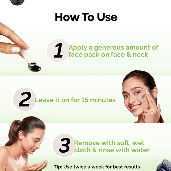 Mamaearth Charcoal Purifying Face Pack with Activated Charcoal & Glycolic Acid for Skin Detoxification - 200g