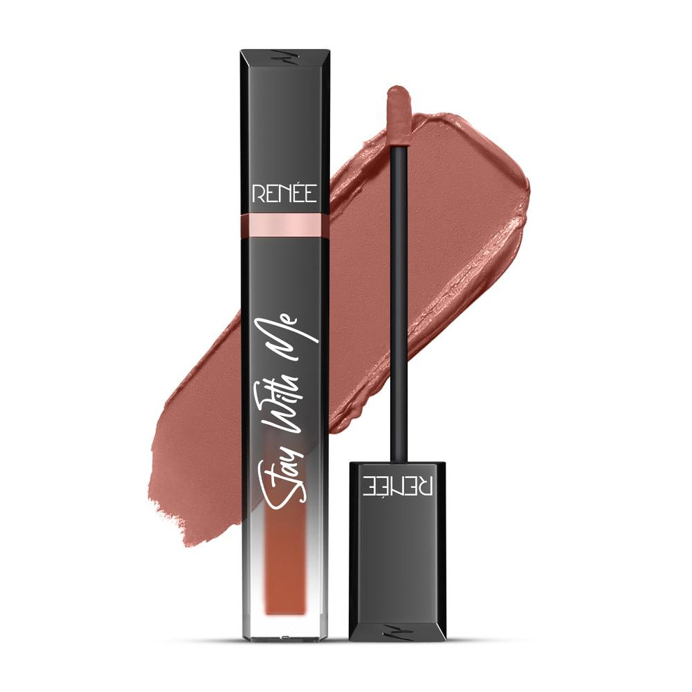 RENEE Stay With Me Matte Liquid Lipstick (01 Desire for Brown)
