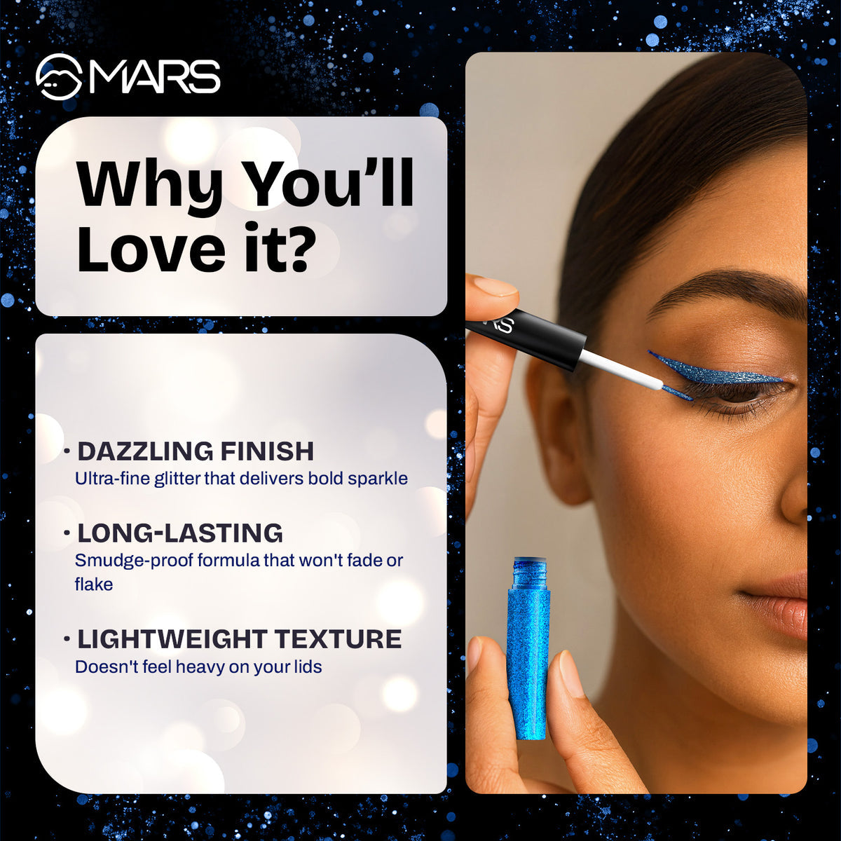 Mars Twinkle Wink | Glitter Eyeliner (05- midnight twinkle)