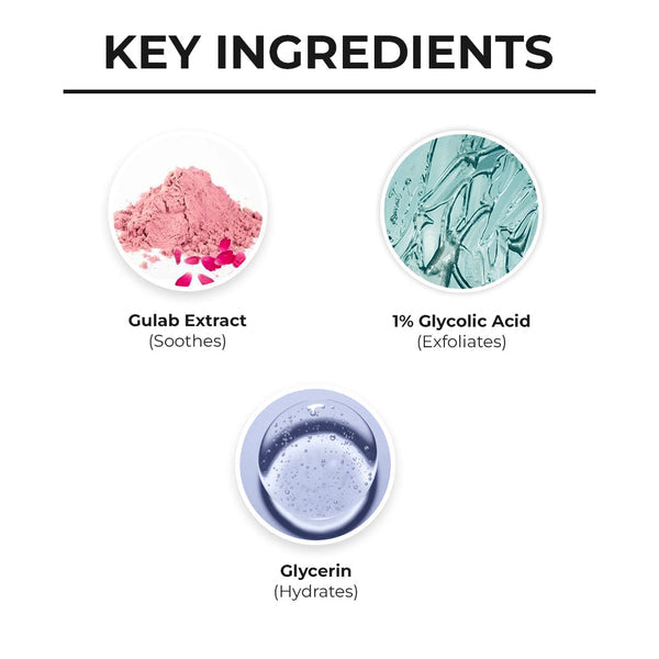 Dr. Sheth's Gulab & Glycolic Acid Body Wash - 250ml