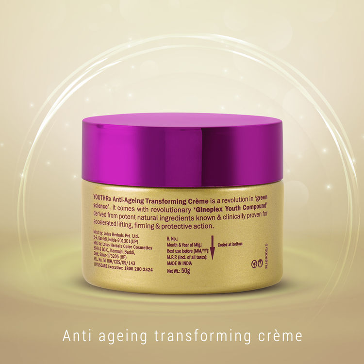 Lotus Herbals YouthRx Anti Ageing Transforming Face Cream SPF 25 , Reduce Dark Spots & Blemishes (30gm)