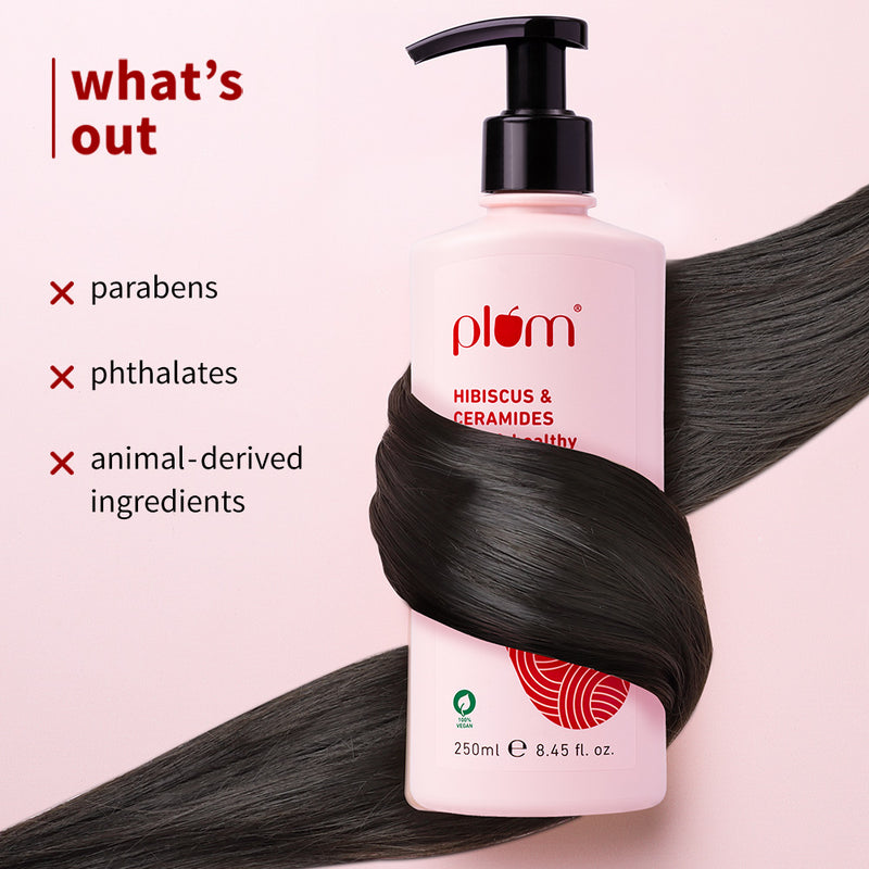 Plum Hibiscus & Ceramides Shampoo for Split Ends (250ml)
