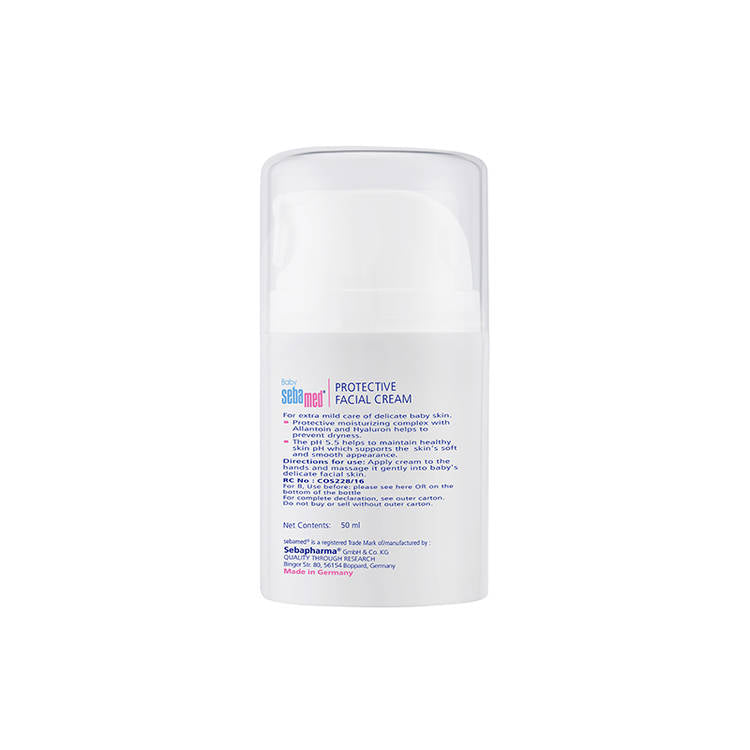 Sebamed Baby Protective Facial Cream, pH 5.5, Baby Face Cream, Ideal For Salivary Rashes (50ml)