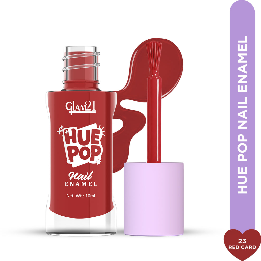 Glam21 Hue Pop Nail Paint / 23 Red Card