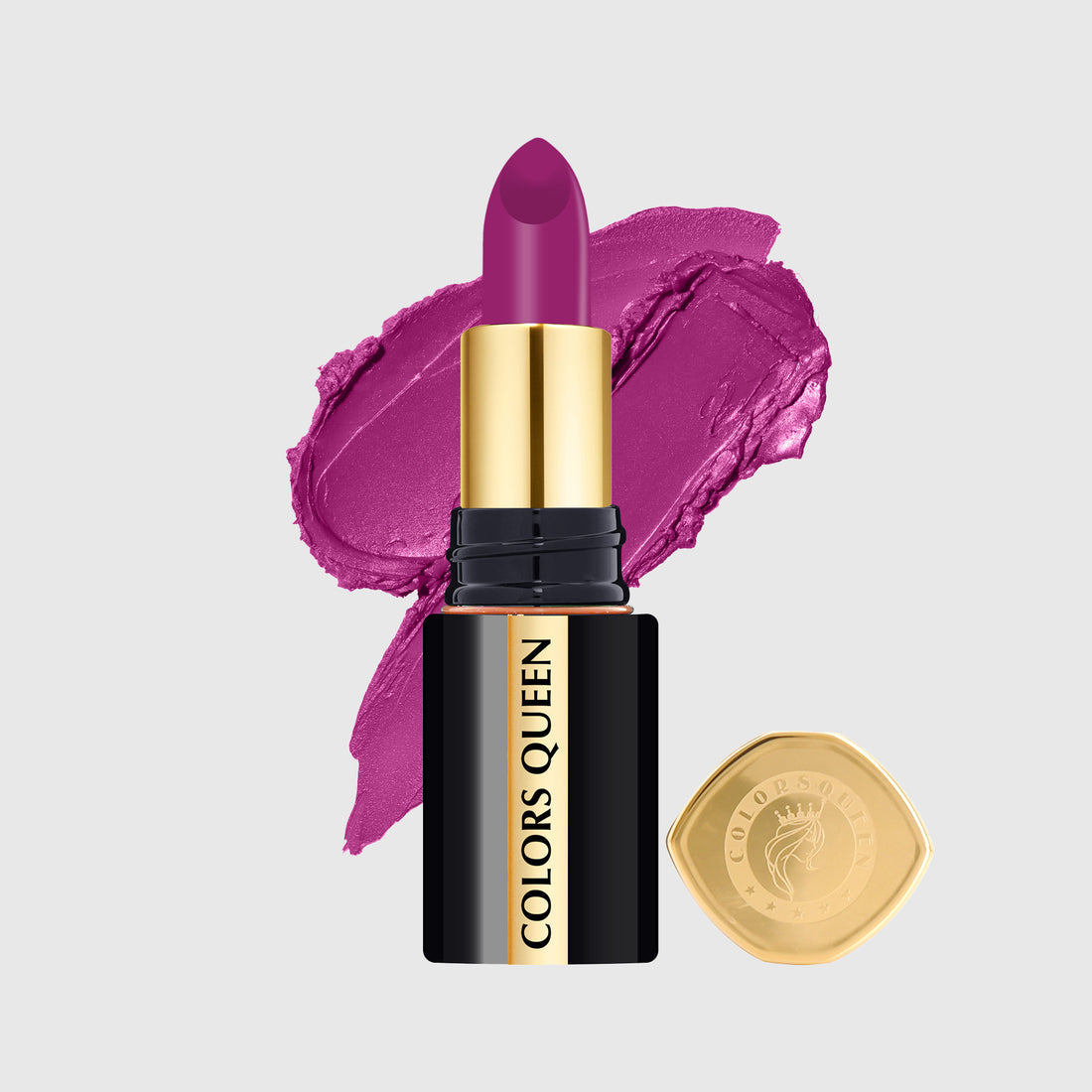 Colors Queen Luxury Matte Non-Transfer Lipstick Waterproof & Bold (04 Maple Magenta)