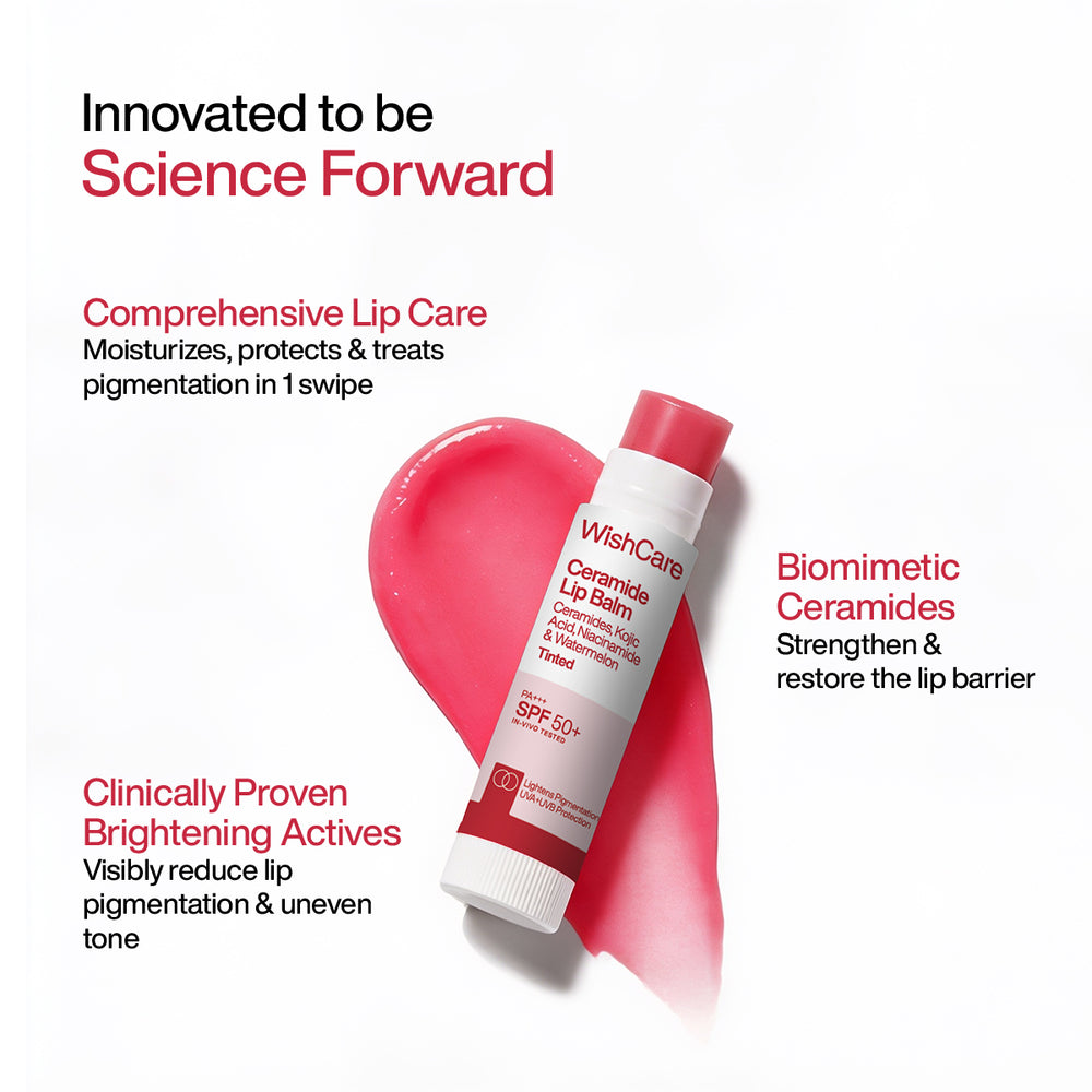 Wishcare Ceramide Lip Balm with SPF 50 PA+++ Natural Pink