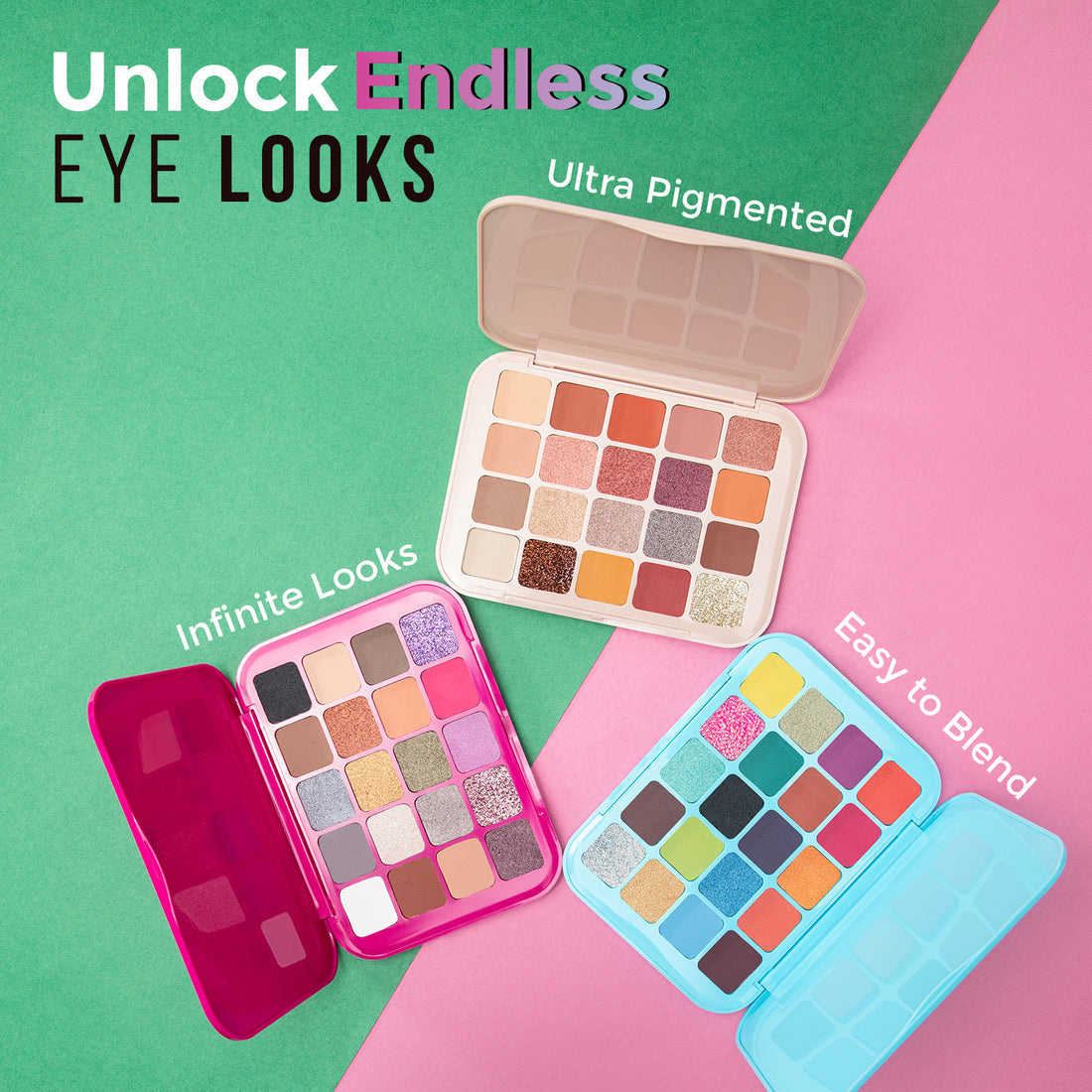 Glam21 20 Color Eyeshadow Palette Combination of Mattes and Shimmers (01Stary Eyes)