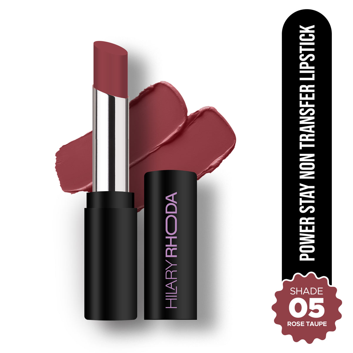 Hilary Rhoda Power Stay Non Transfer Lipstick (Rose Taupe 05)