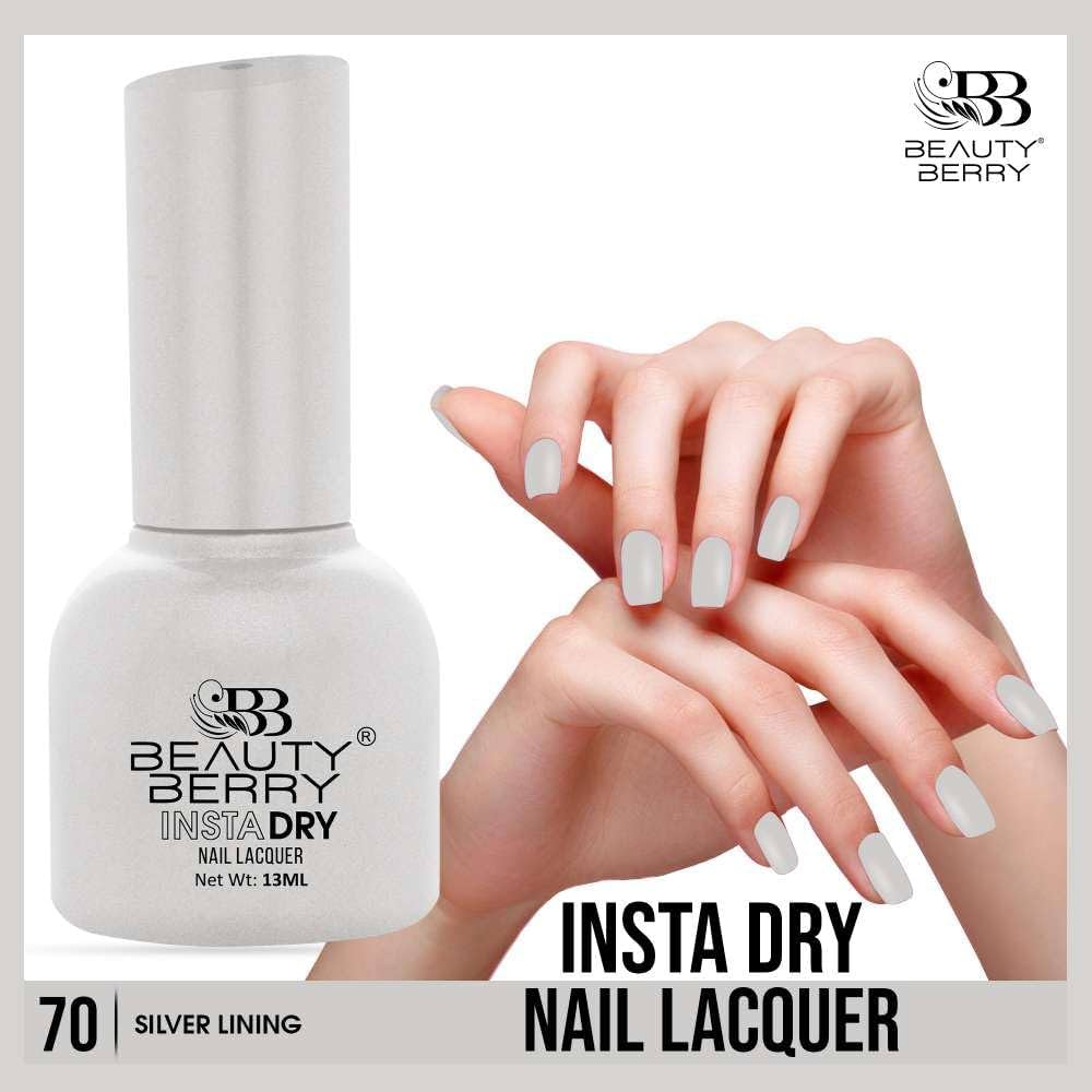 Beauty Berry Insta Dry Nail Lacquer (SILVER LINING-70)