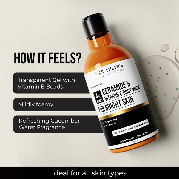 Dr. Sheth's Ceramide & Vitamin C Body Wash - 250ml