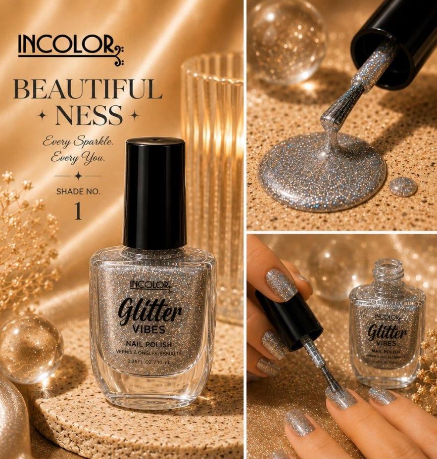 Incolor Glitter Vibes Nail Paint / 01