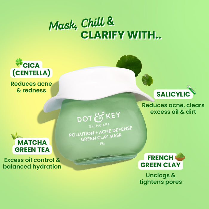 Dot & Key Cica & Salicylic French Green Clay Face Mask (85g)