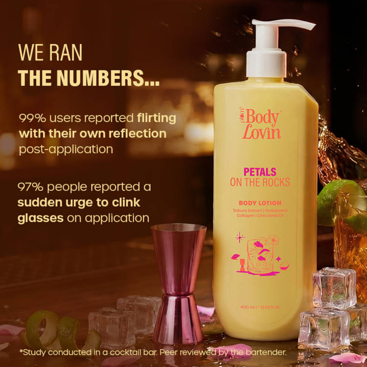 Plum BodyLovin’ Petals On The Rocks Body Lotion, Lightweight Hydration, Citrus Floral Fragrance (400ml)