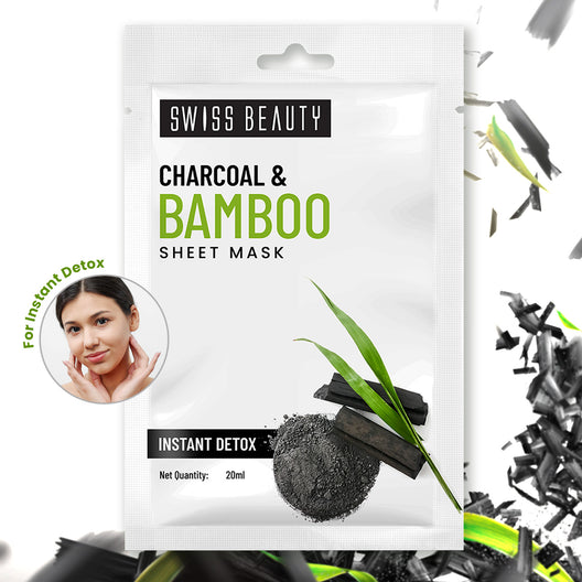 Swiss Beauty Charcoal & Bamboo Sheet Mask
