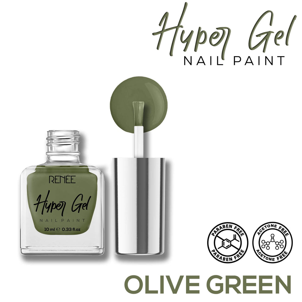 RENEE Hyper Gel Nail Paint 10ml (14 Olive Green)