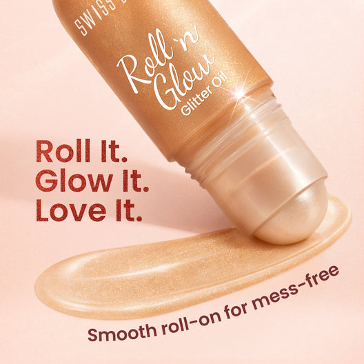 Swiss beauty Roll 'n' Glow Glitter Oil / Roll 'n' Gold