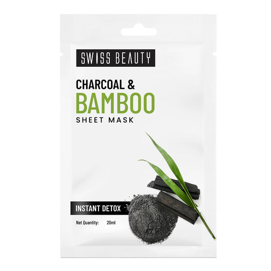 Swiss Beauty Charcoal & Bamboo Sheet Mask