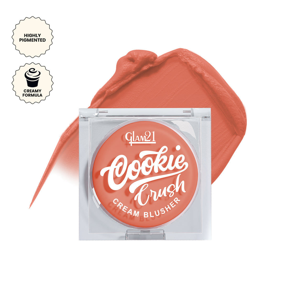 Glam21 Cookie Crush Cream Blusher (01Nude Crumble)