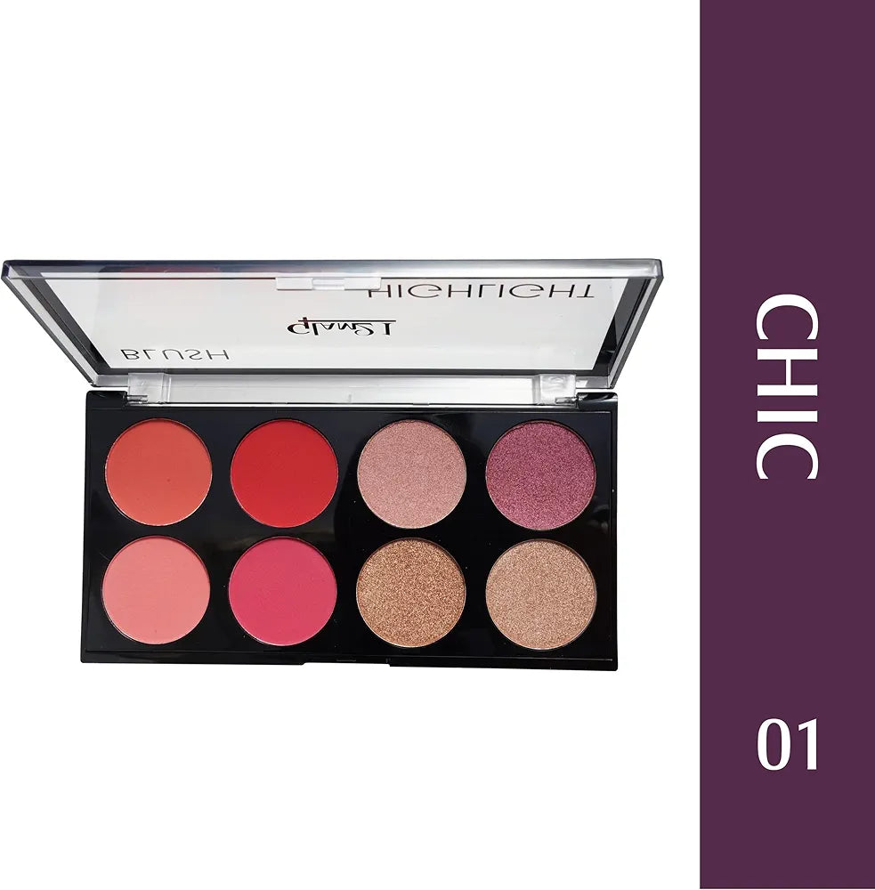 Glam21 Blush Highlighter Palette (Chic-01)