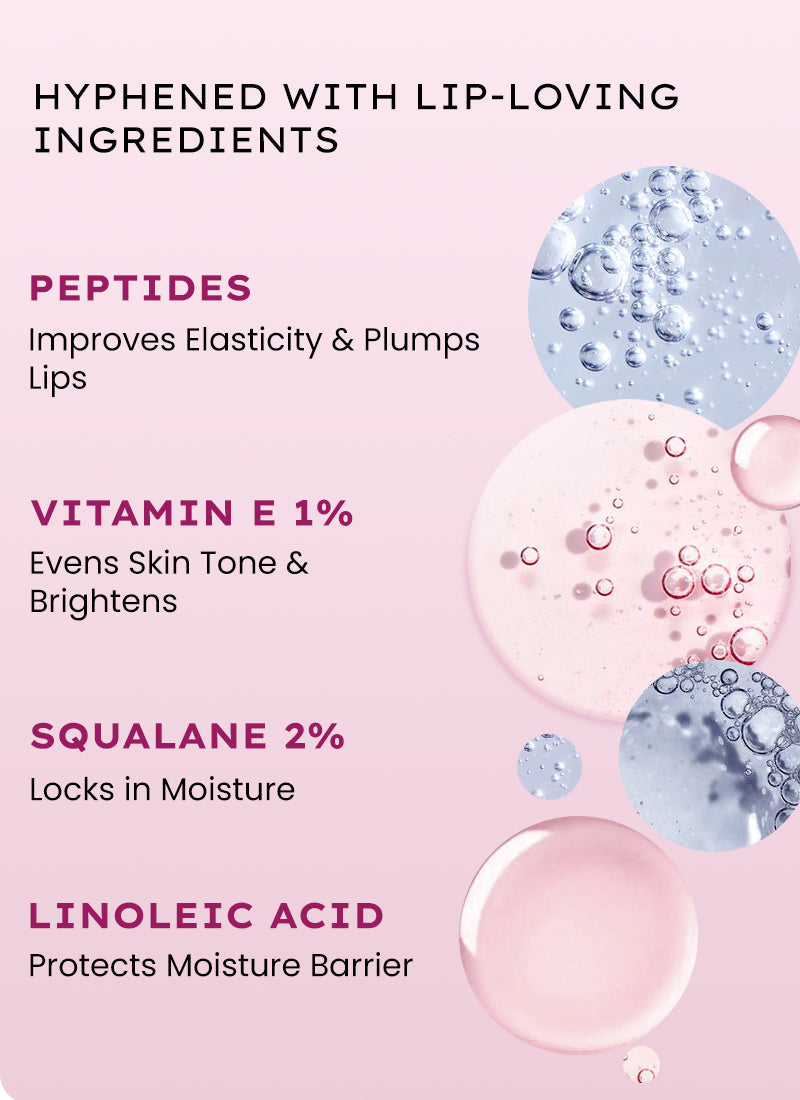 Hyphen Vip orchid lip balm, 1% vit e & peptides- 10g