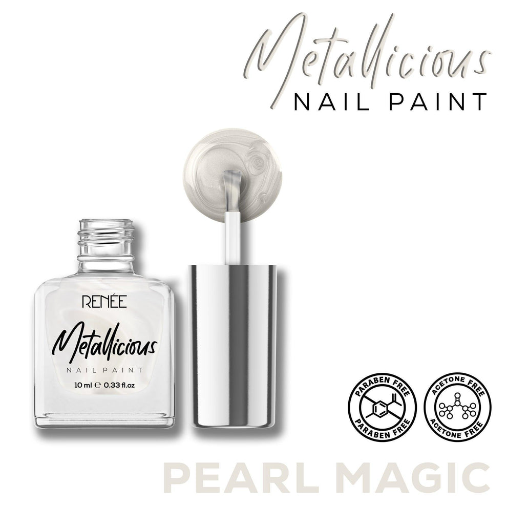 RENEE Metallicious Nail Paint (15 Pearl Magic)