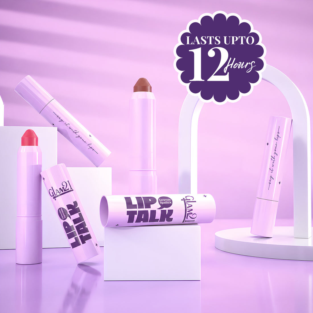 Glam21 Lip Talk Ceramide Lipstick / 02 Maroon Monsoon