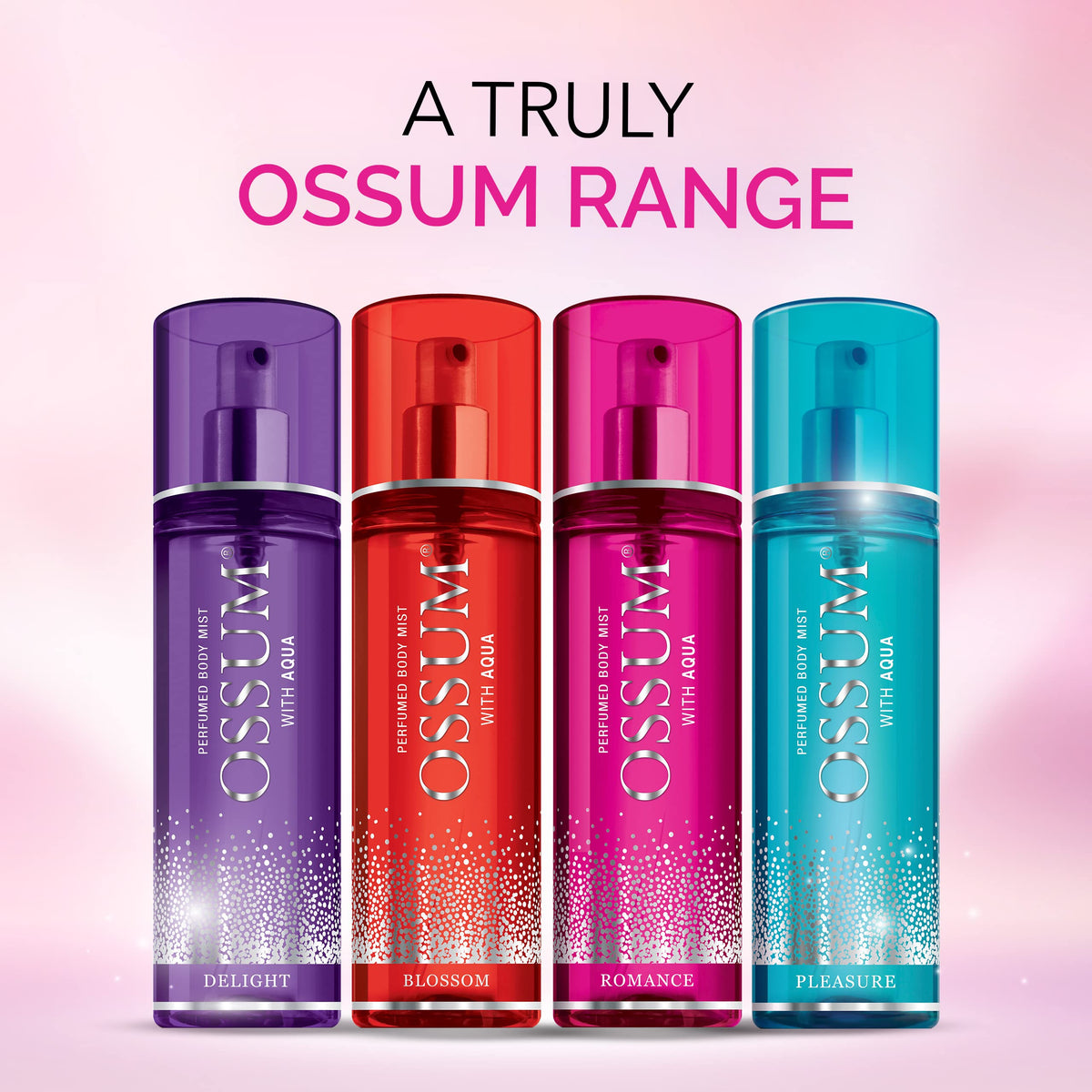 Ossum Pleasure, Perfume Body Mist With Aqua,