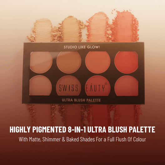 Swiss Beauty Ultra Blush Palette (Multi-Color-01)