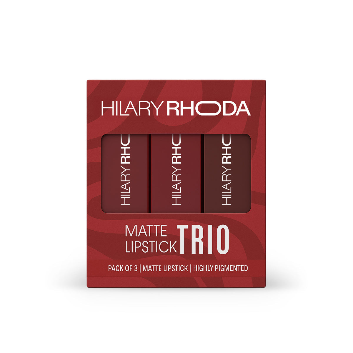 Hilary Rhoda Matte Trio Lipstick (Red-Volution Trio)