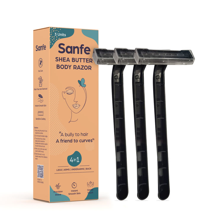 Sanfe Shea Butter Body Razor 4 in 1 for Women
(3 Pcs)