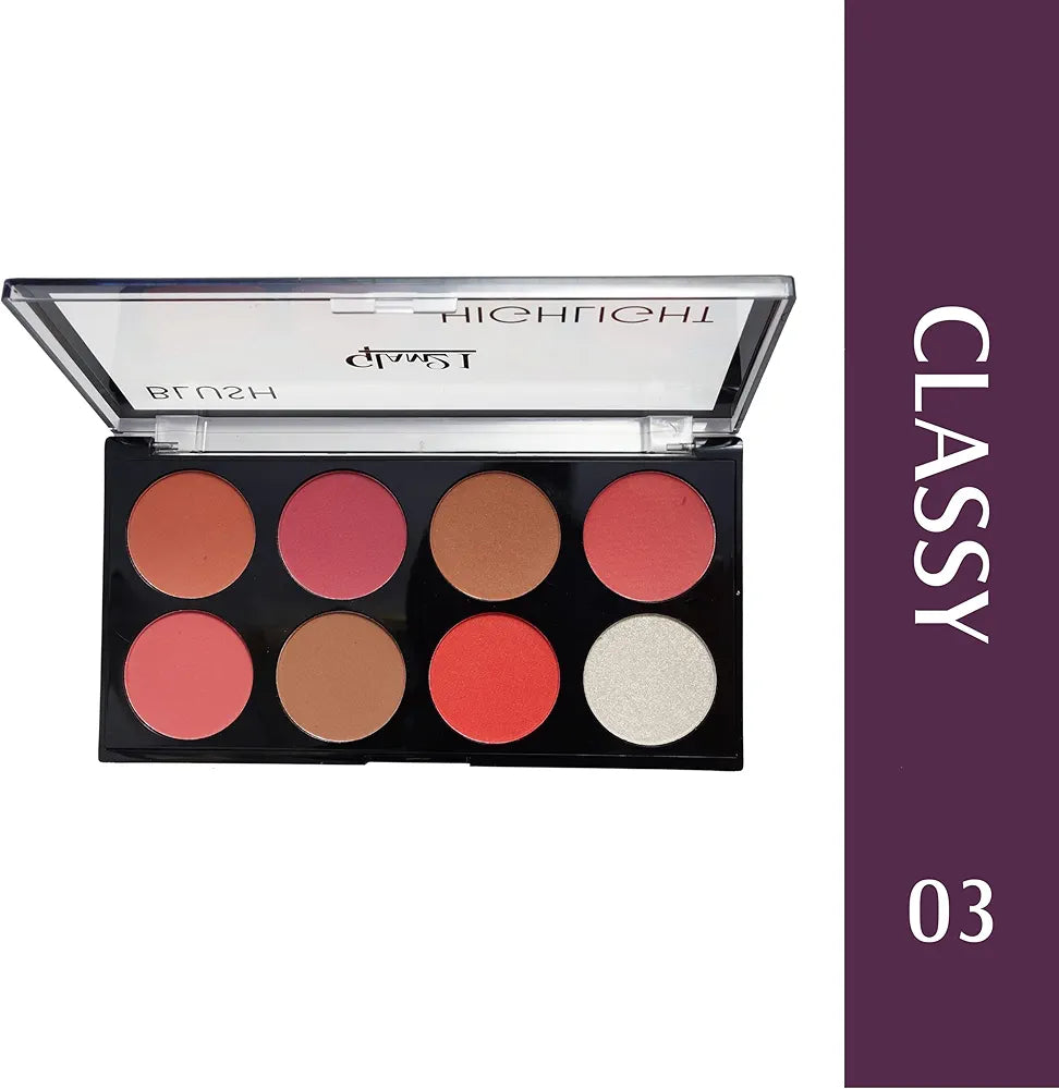 Glam21 Blush Highlighter Palette (Classy-03)