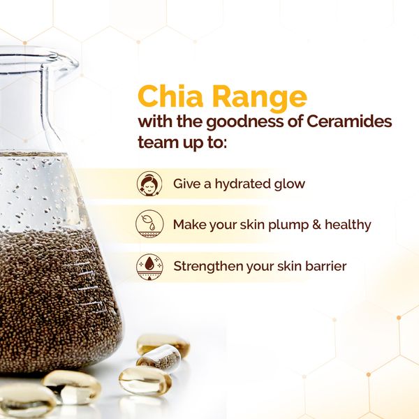 Mamaearth Chia Calming Sunscreen with Chia Seed & Ceramides for Hydrated Glow & Sun Protection - 50 g
