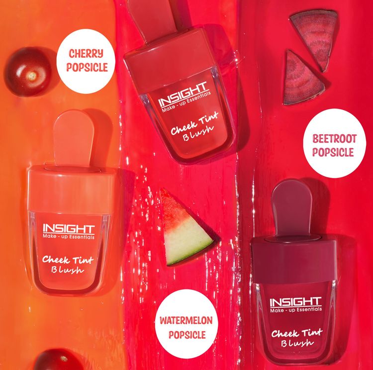 Insight Cosmetics Cheek Tint Blush With Avacado Oil, Hydrating Intense Color - Beetroot Popsicle (7 g)