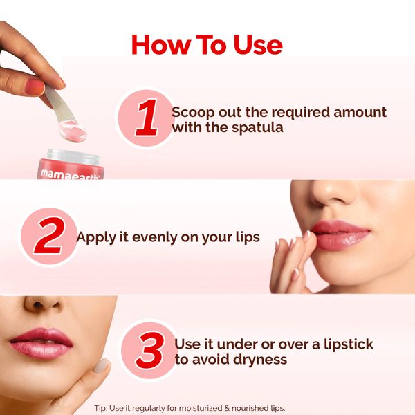 Mamaearth Cherry Moisture Therapy Lip Balm with Cherry & Vitamin E for Dry & Chapped Lips- 15 g