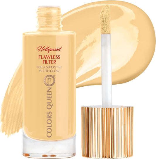 Colors Queen Hollywood Flawless Filter Liquid Foundation (02 - Golden Beige, 35ml)