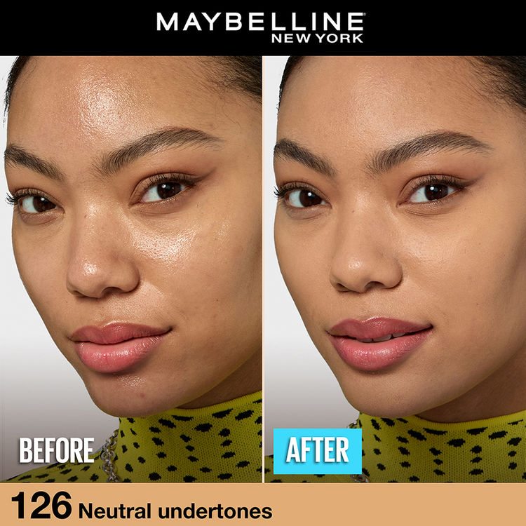 Maybelline Fit Me Matte+Poreless 16H Oil Control Foundation With SPF 22 PA++ (126 Light Pecan)(30ml)