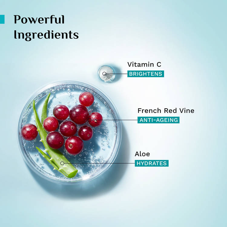 Pilgrim Red Vine Face Wash with Vitamin C & Aloe (100ml)