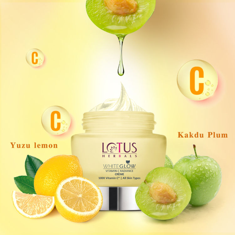 Lotus Herbals Whiteglow Vitamin C Radiance Face Cream SPF 20 Reduces Dark Spots & Paraben-Free (50 g)