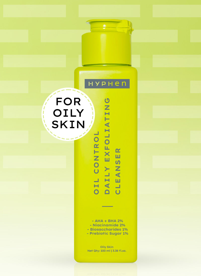 Hyphen Oil control & exfoliating cleanser with 2% aha bha - 100 ml