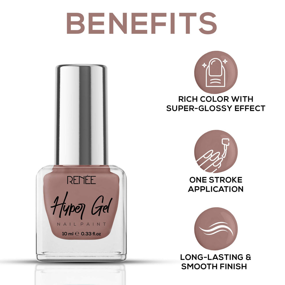 RENEE Hyper Gel Nail Paint 10ml (17 Shell Pink)