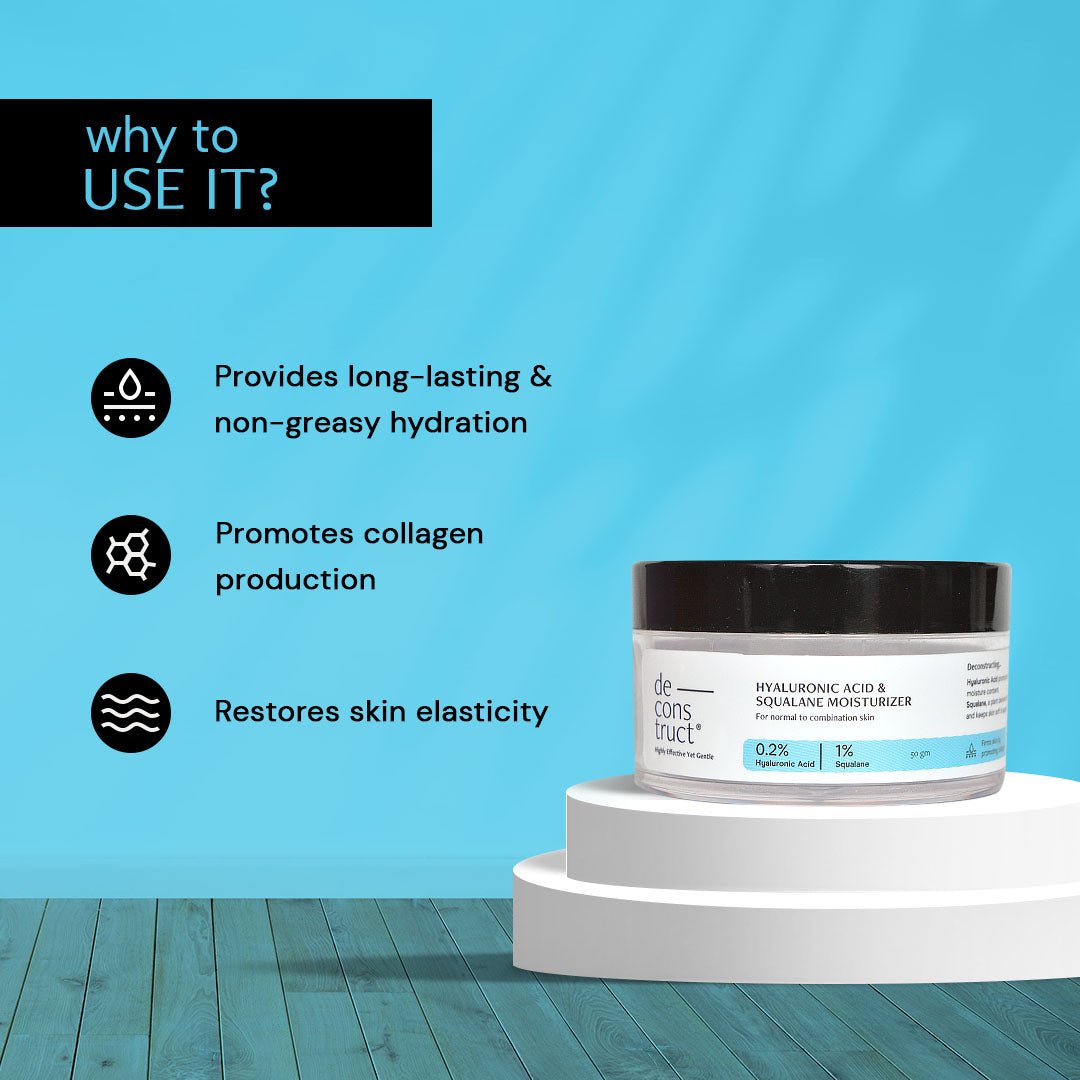 Deconstruct Hyaluronic Acid & Squalane Moisturizer - 0.2% Hyaluronic acid 1% Squalane