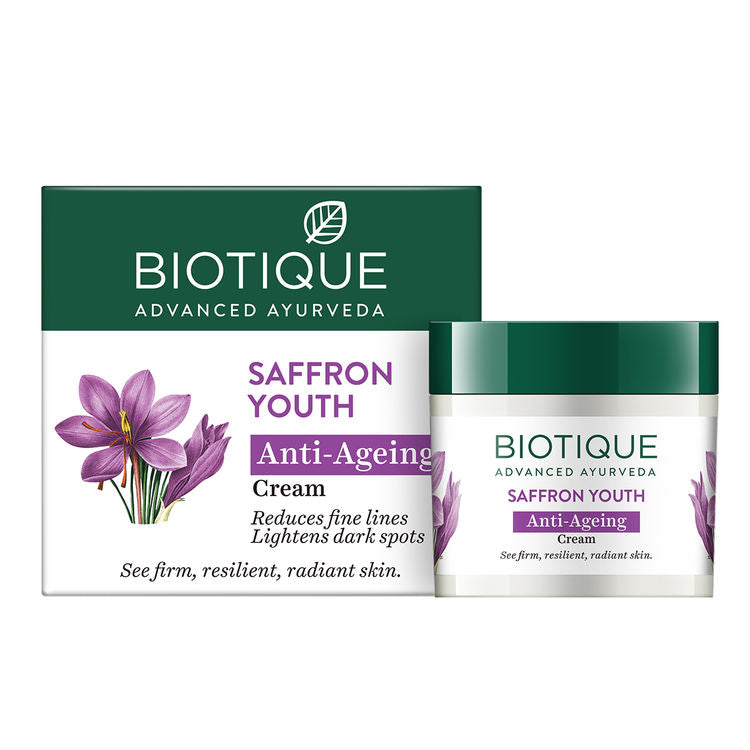 Biotique Saffron Youth Anti-Ageing Cream (50gm)
