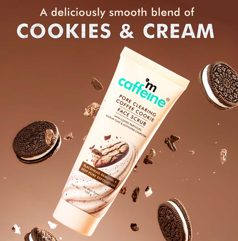 Mcaffeine Pore Clear Coffee Cookie Face Scrub- 100gm