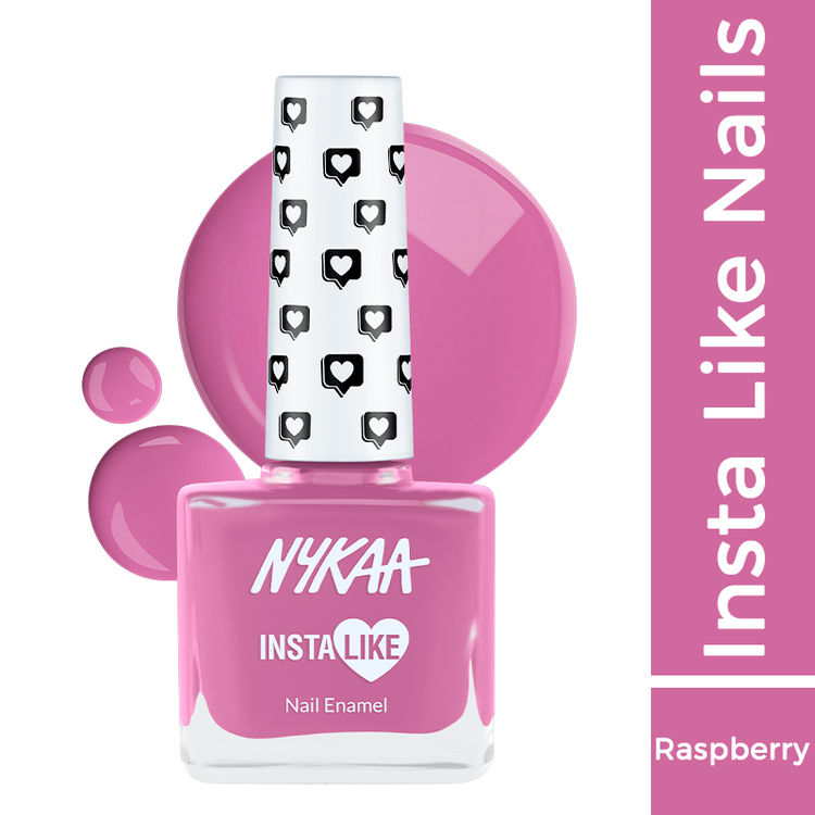 Nykaa InstaLike Long Lasting Nail Enamel - Merry Raspberry 361 (9ml)