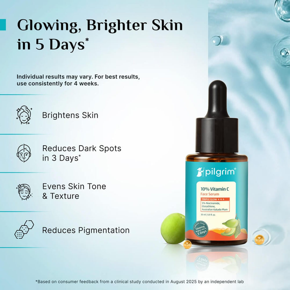 Pilgrim 10% Vitamin C Face Serum For Daily Brightness 30ml