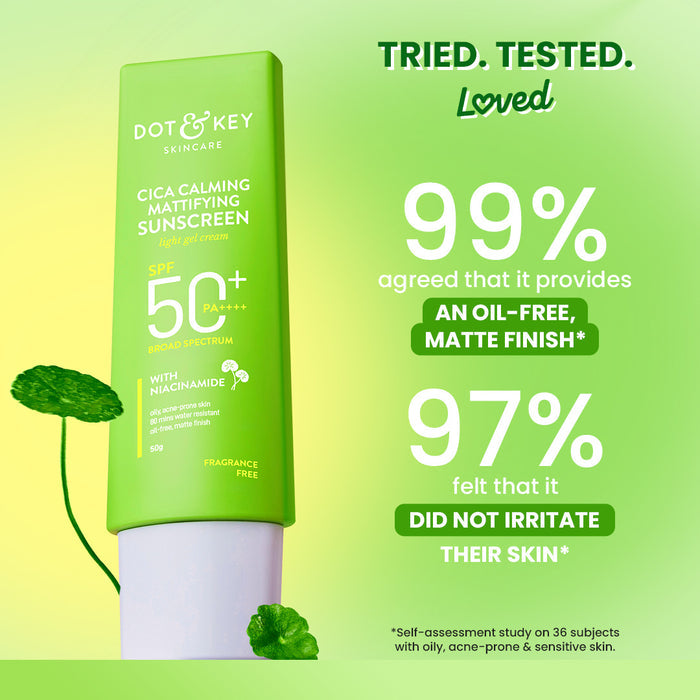 Dot & Key Cica + Niacinamide Matte Sunscreen SPF 50+ PA++++(50g)