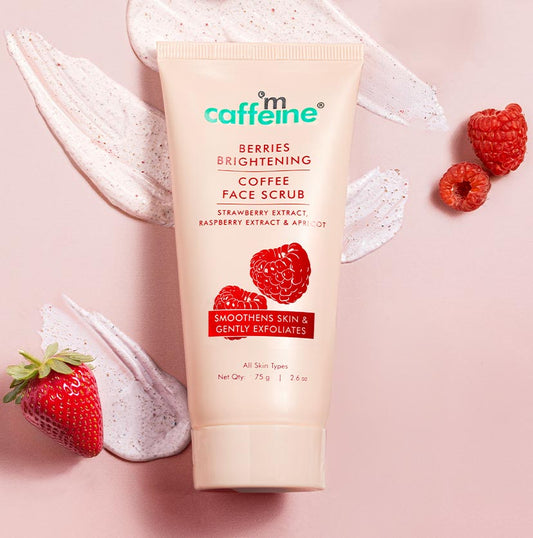 Mcaffeine Berries Brightening Coffee Face Scrub - 75 gm