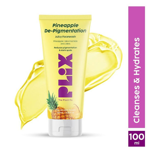Plix 5% Pineapple Foaming Facewash For Depigmentation, For Skin Brightening & Even Toned Complexion
(100ml)