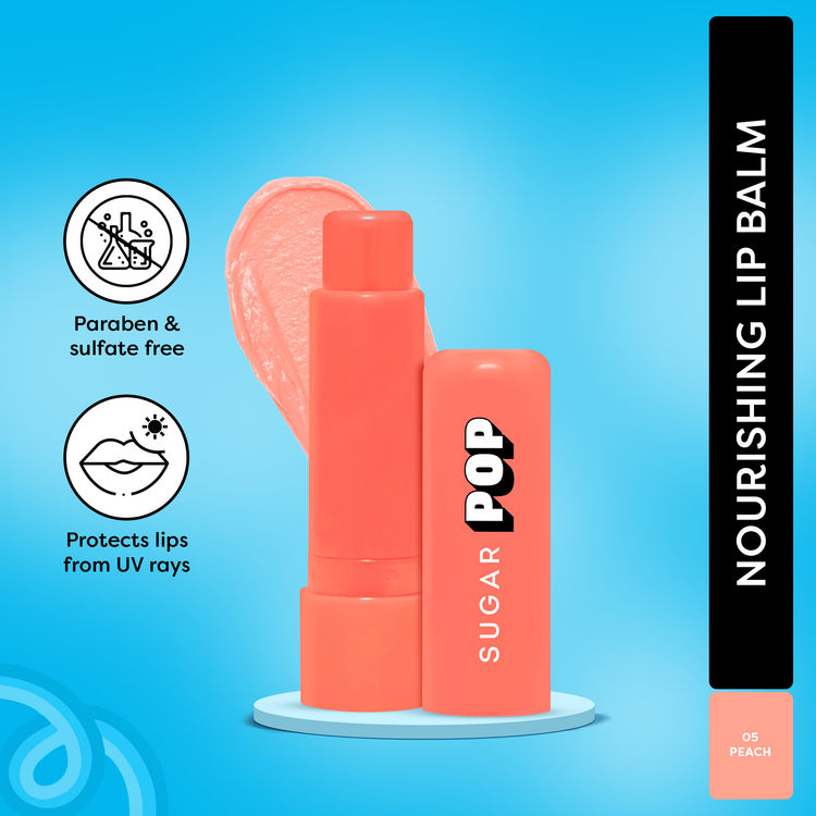 SUGAR POP Nourishing Lip Balm with SPF Shea-Butter & Avocado Oil (05 Peach)